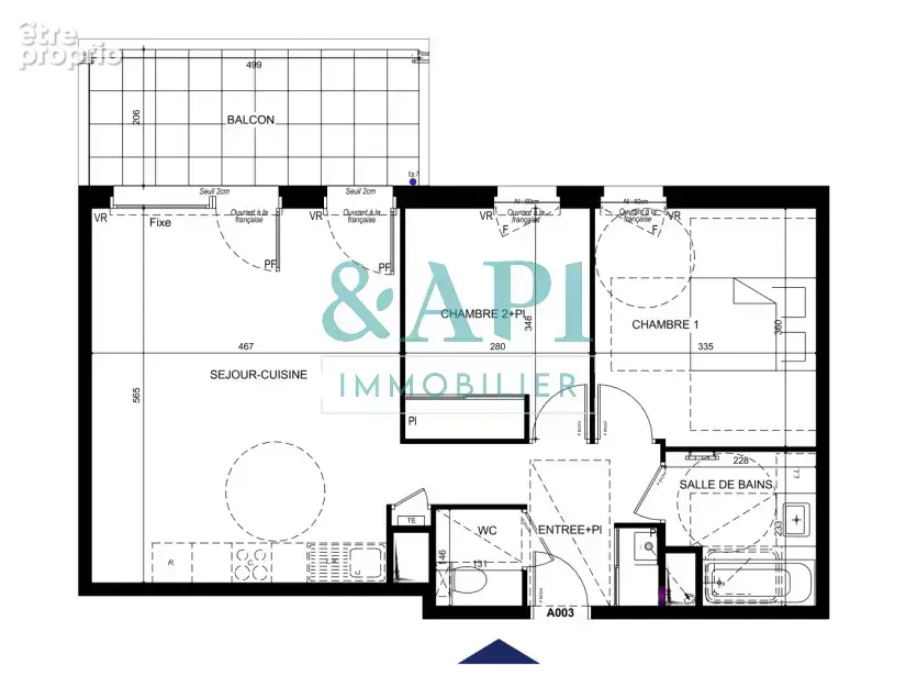 Thonon les bains appartement t3 avec balcon - photo 3