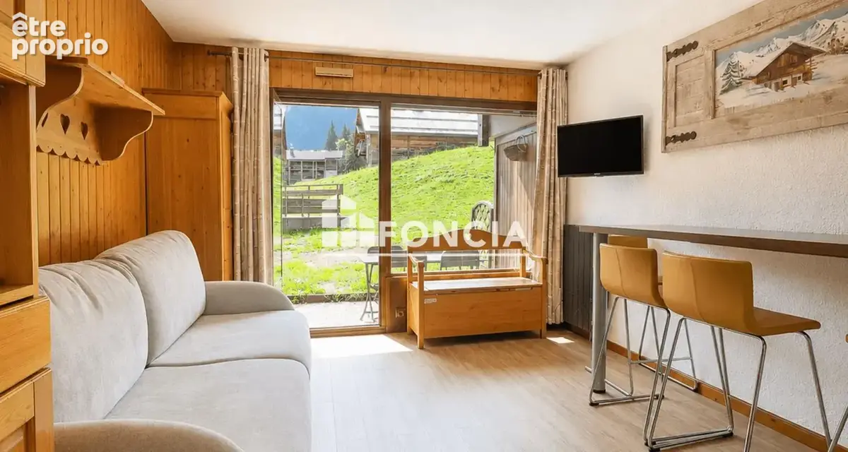 Studio cabine skis aux pieds avec terrasse - photo 1