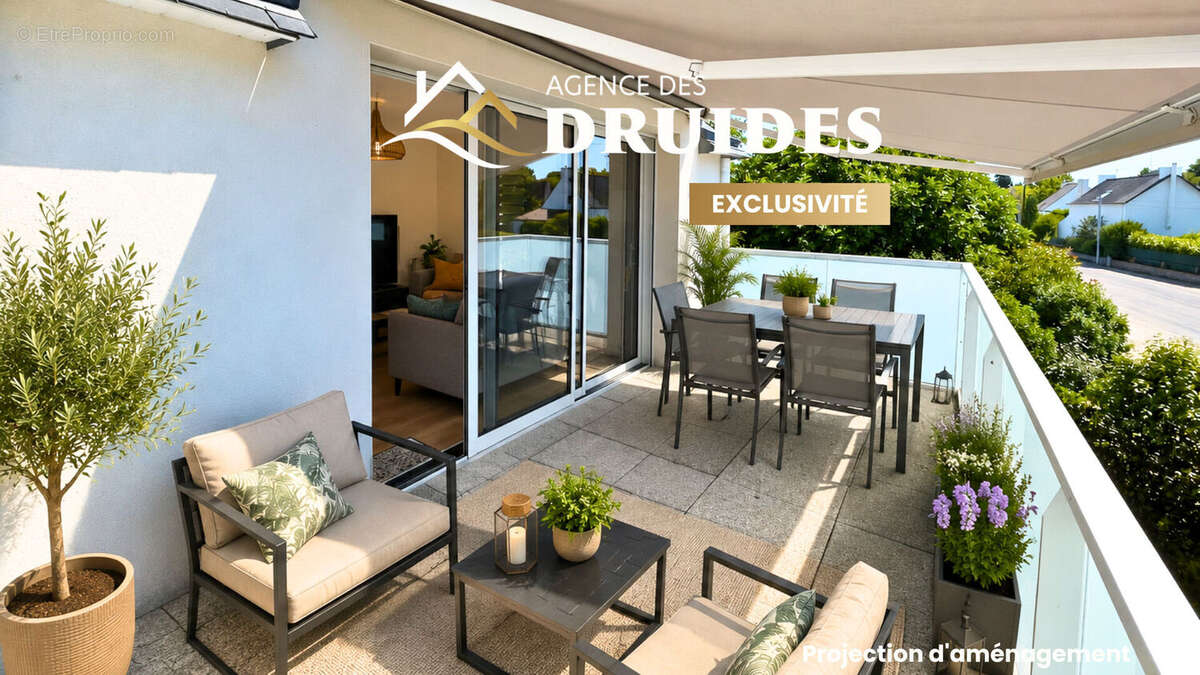 Exclusivité Agence des Druides - Carnac entre bourg et plage, Superbe Appartement 3 pièces clefs en main, terrasse spacieuse, pl - photo 13