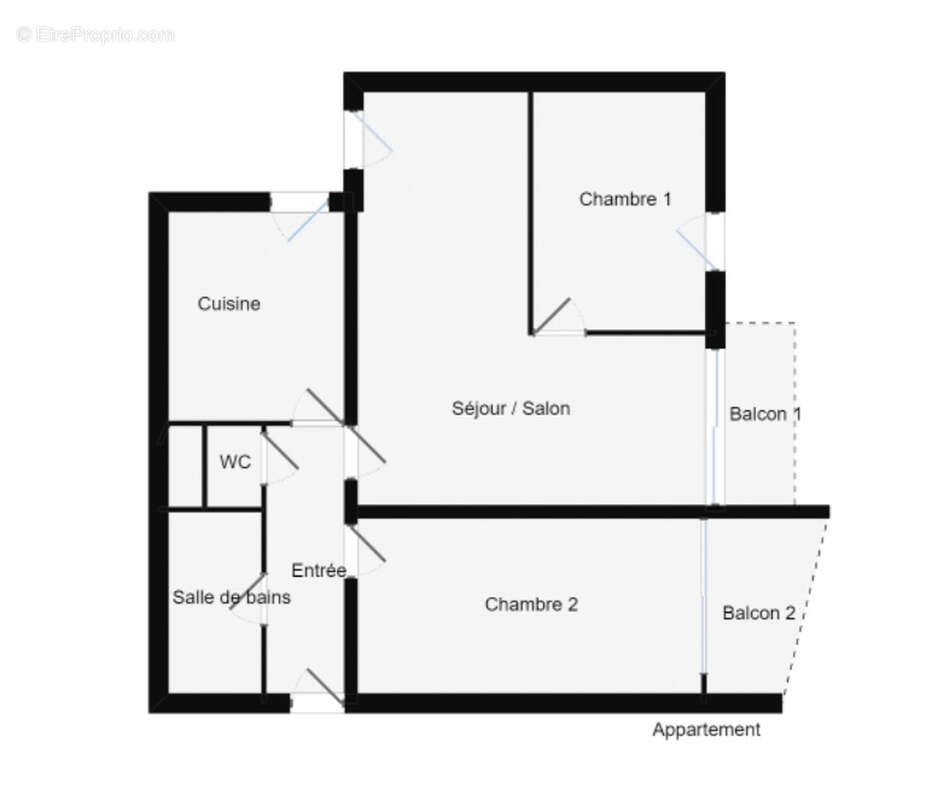 Appartement T3 lumineux avec double balcon, Proche tramway - photo 13