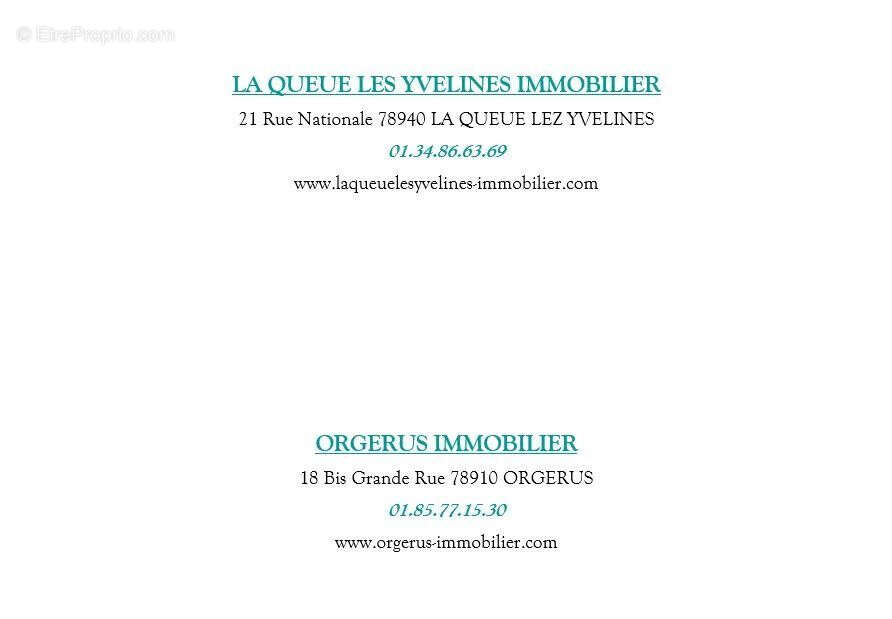 Maison à LA QUEUE-LES-YVELINES