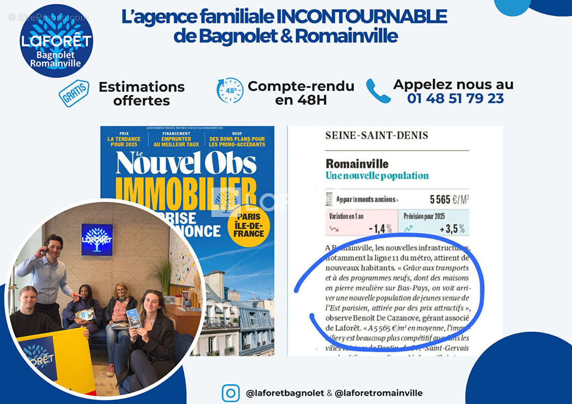 Appartement à BAGNOLET