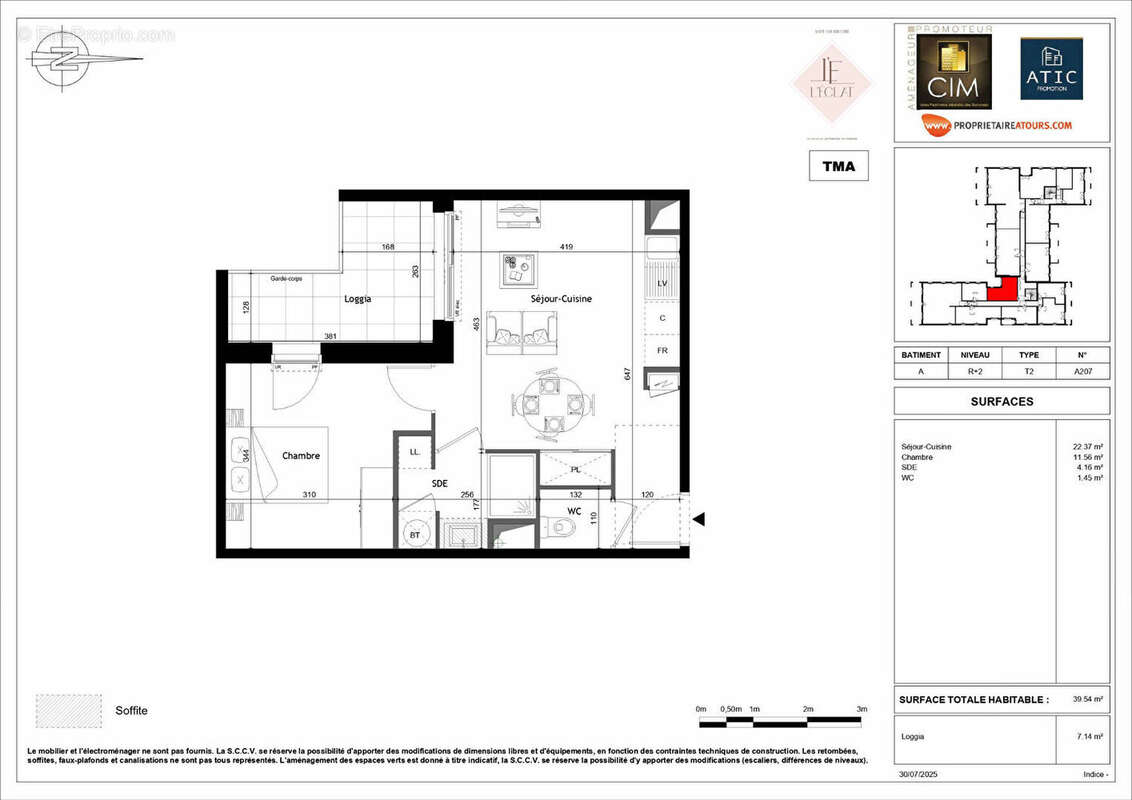 Appartement à SAINT-CYR-SUR-LOIRE