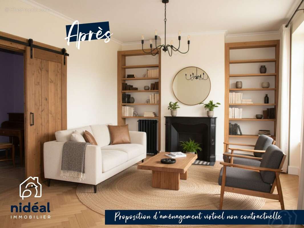 salon projection virtuelle - Maison à CAUDRY