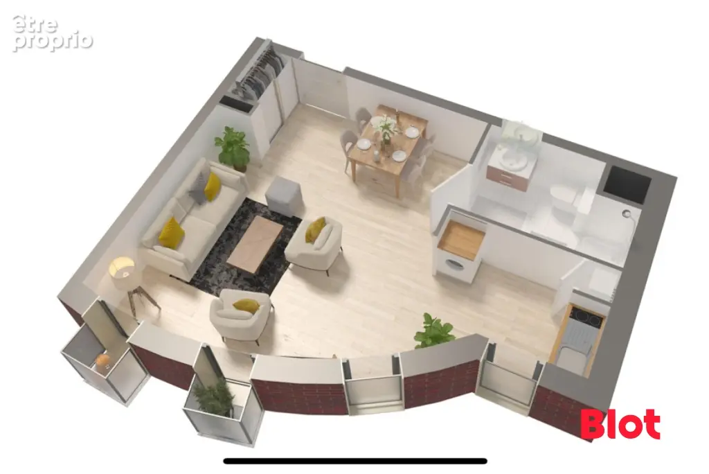 Appartement 35 m² à Rennes  - photo 3