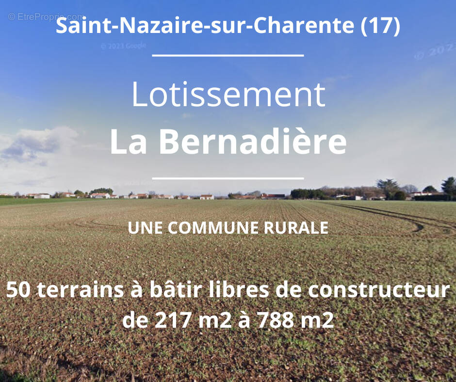 Terrain à SAINT-NAZAIRE-SUR-CHARENTE