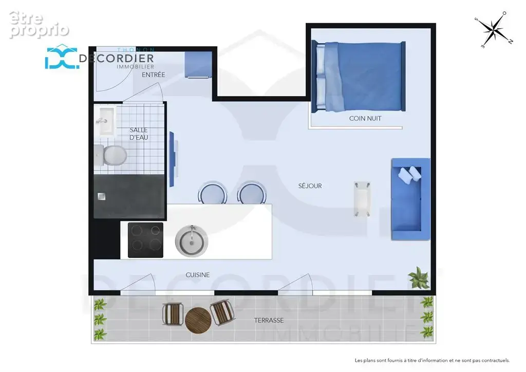 Thonon les bains studio 31.57m² - photo 6