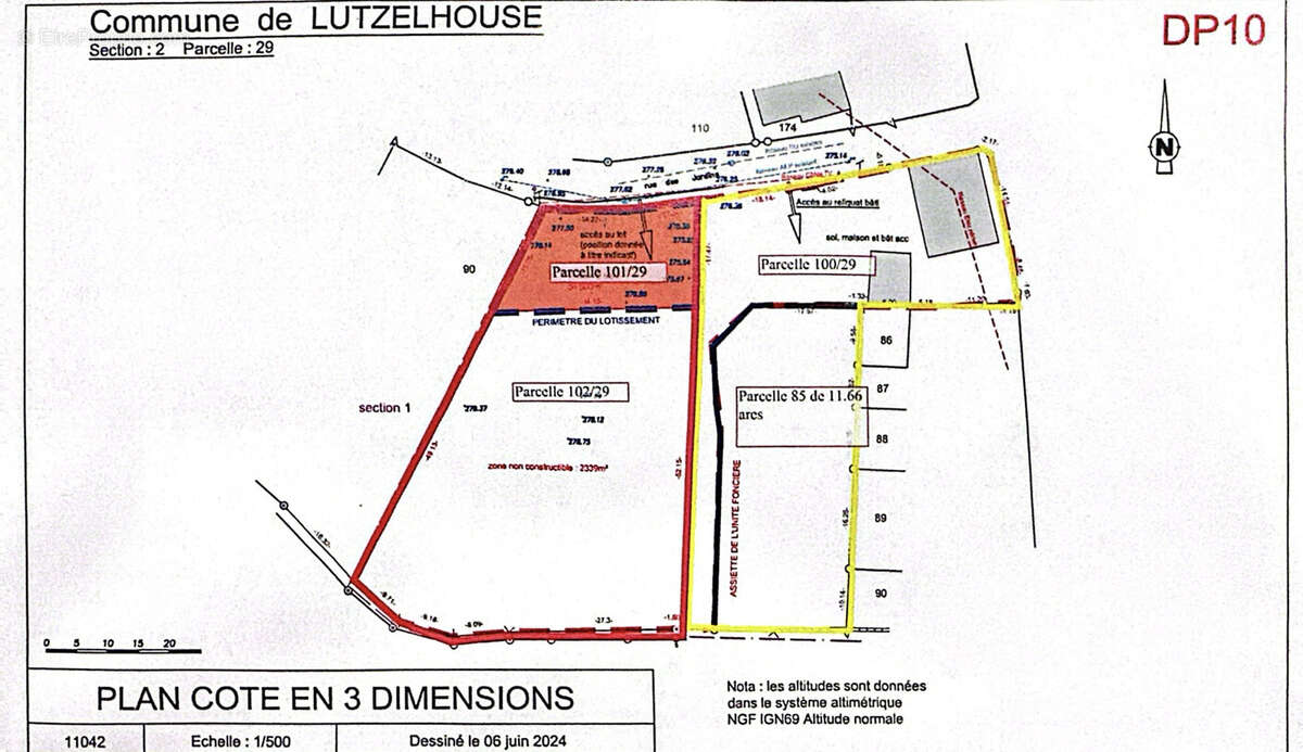 Terrain à LUTZELHOUSE