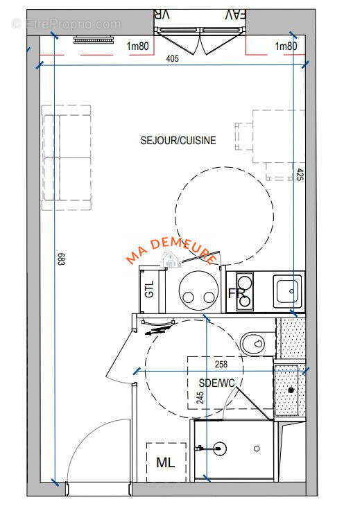 Appartement 25 m² à Wasquehal  - photo 4