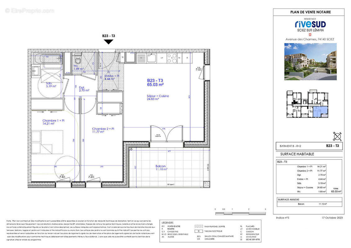 Appartement à SCIEZ