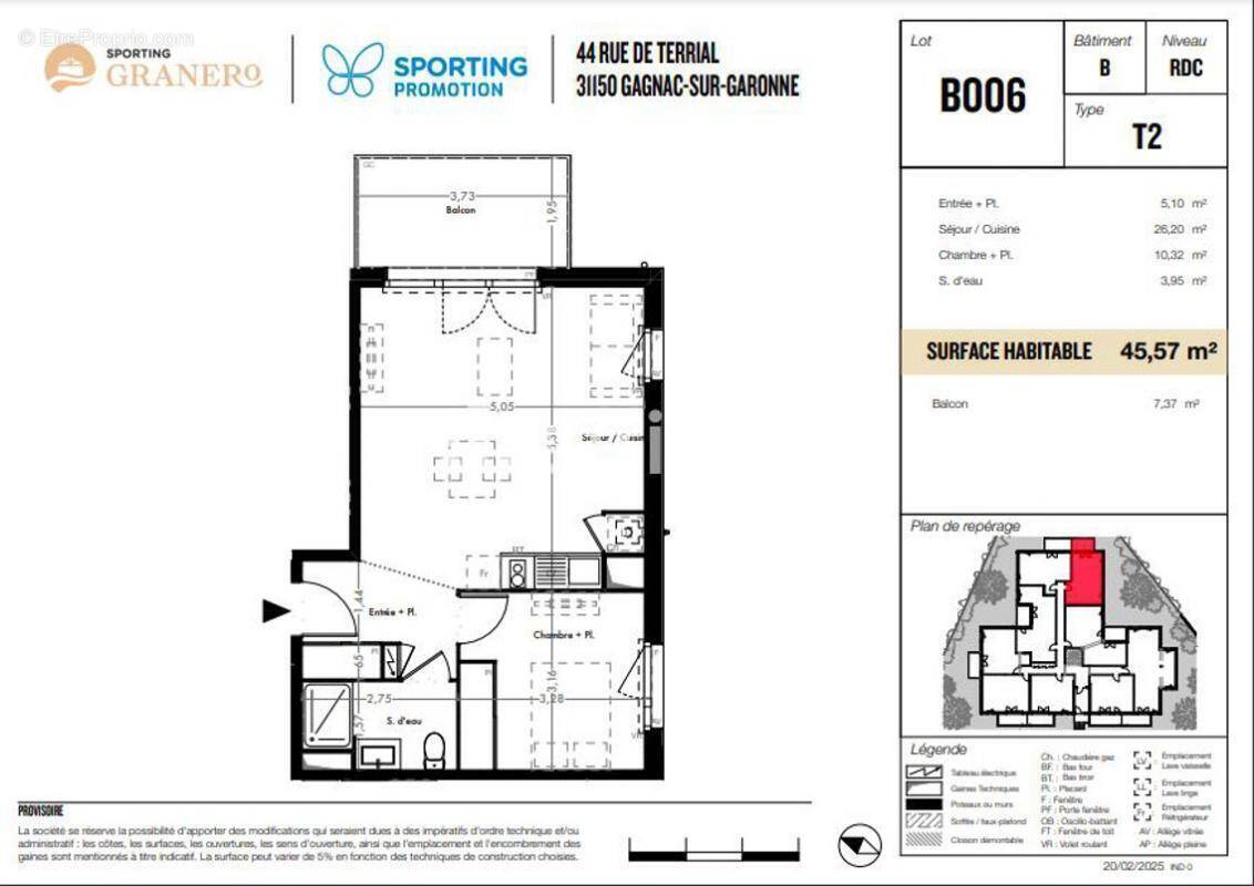 Appartement à GAGNAC-SUR-GARONNE