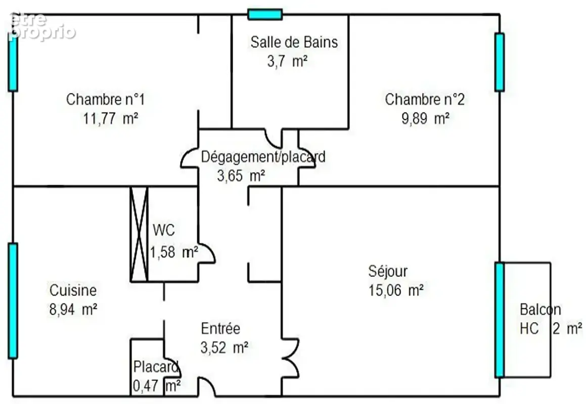 Appartement 3P + cave - photo 17
