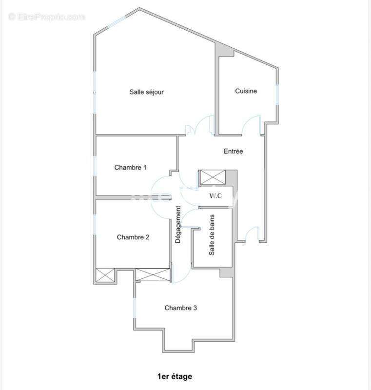 Appartement à PARIS-20E