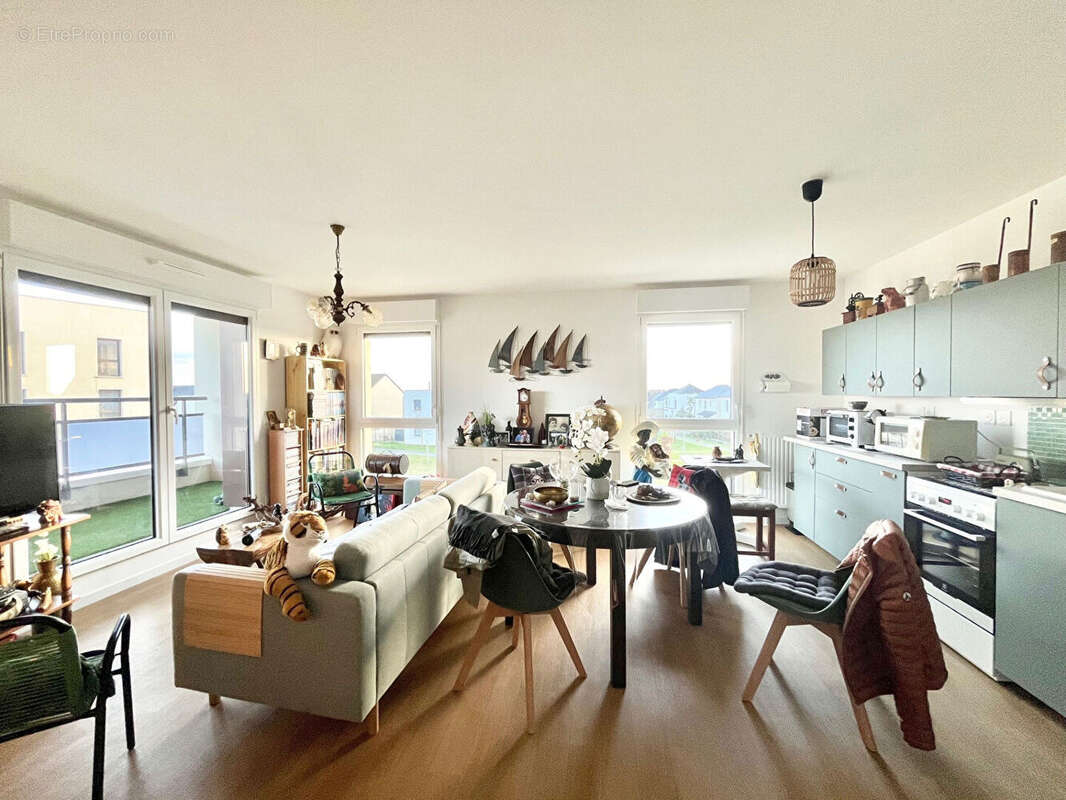 A VENDRE appartement Giberville 3 pièce(s) 68.86 m2 - lumineux - terrasse - parking - au calme - vendu libre - photo 7