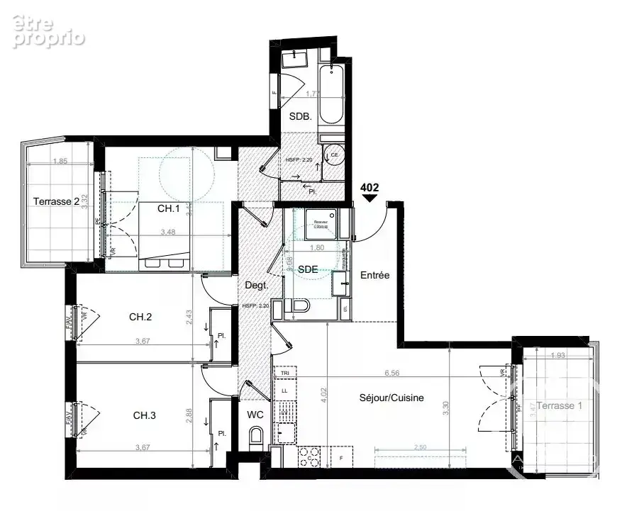 Appartement 4P Saint Roch, Nice - photo 5