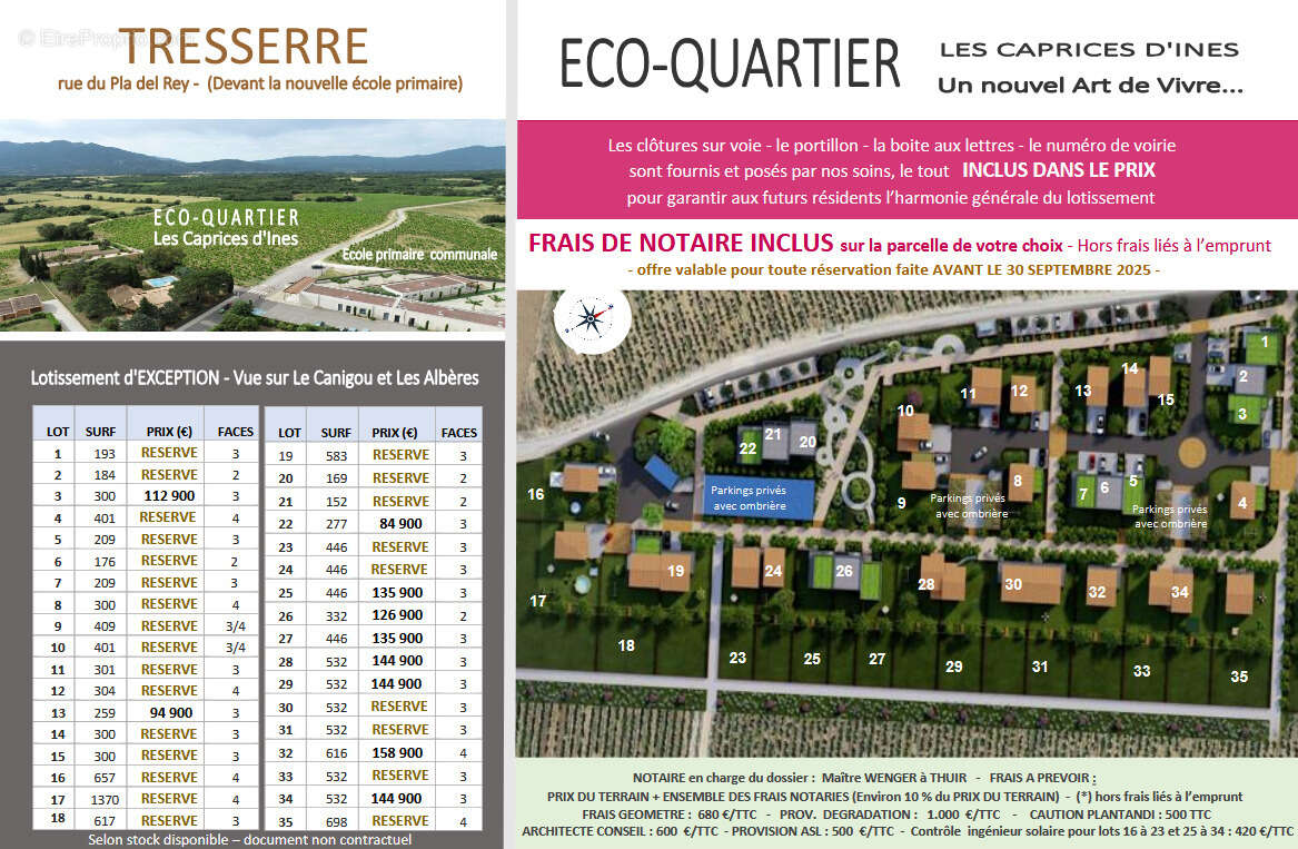 Terrain à TRESSERRE