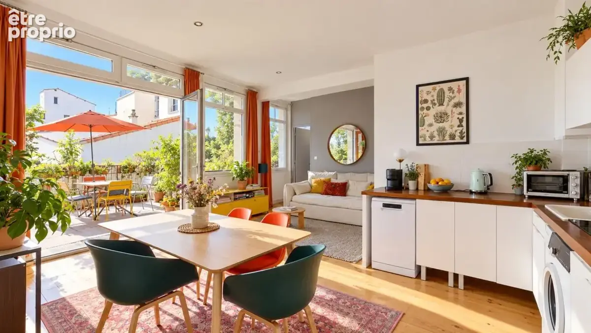 Duplex avec terrasse – À 4 min du métro Robespierre - photo 2