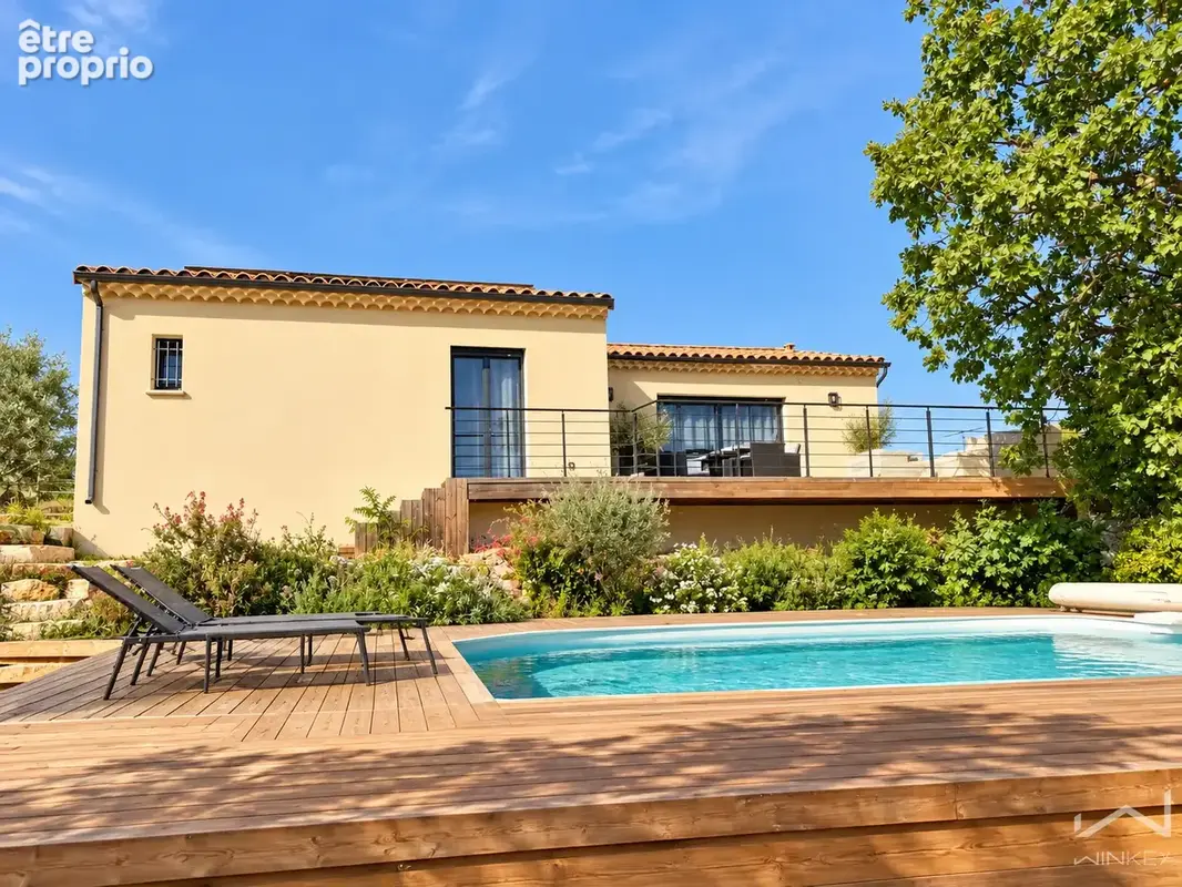 Le garn -  - maison plain pied - 108m2 -3 chambres -  807m2 de terrain - piscine - garage - photo 2