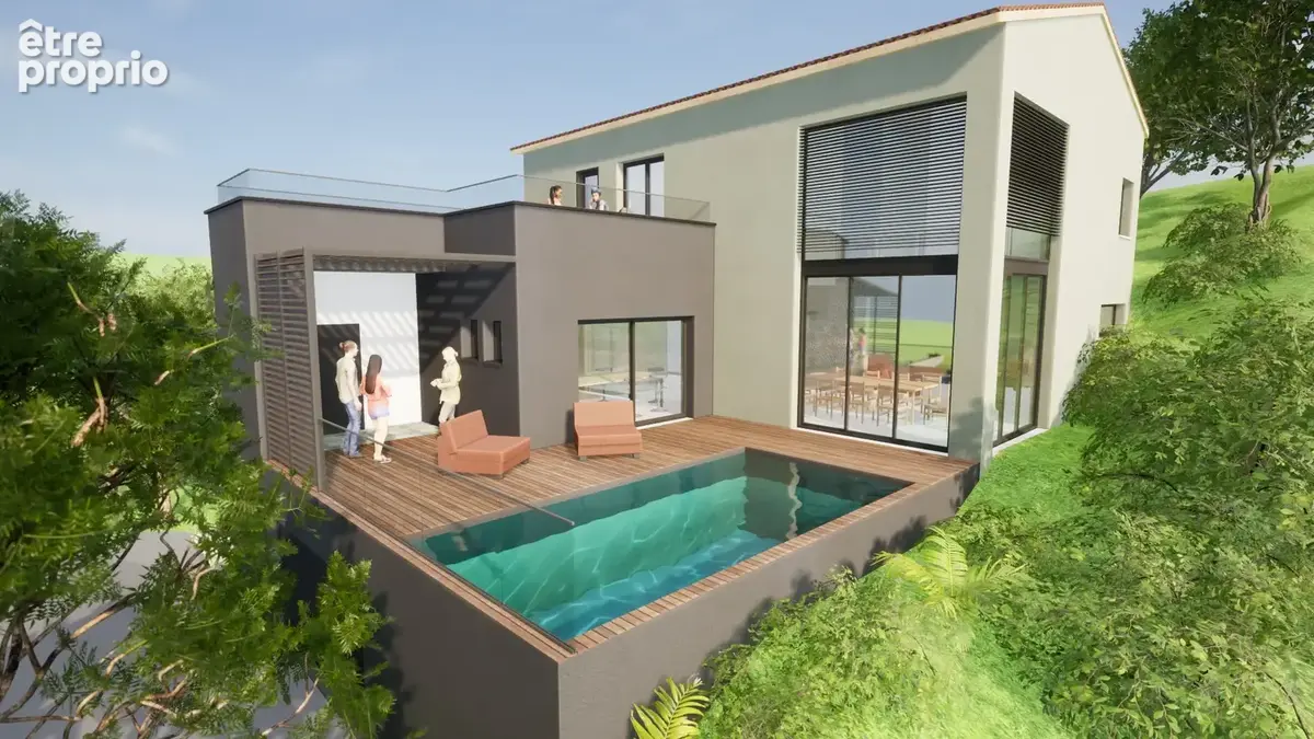 Civrieux-d’azergues   terrain constructible de 940 m2   vue dégagée - photo 7