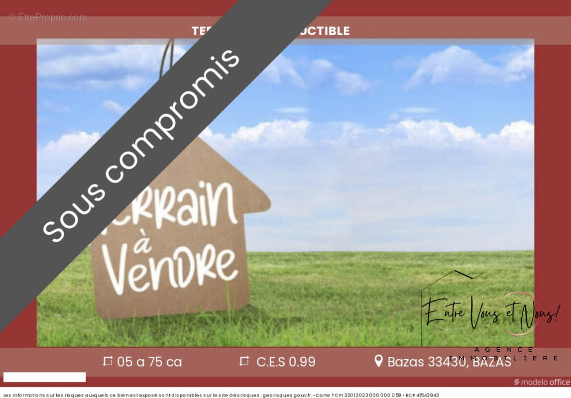 Terrain à BAZAS