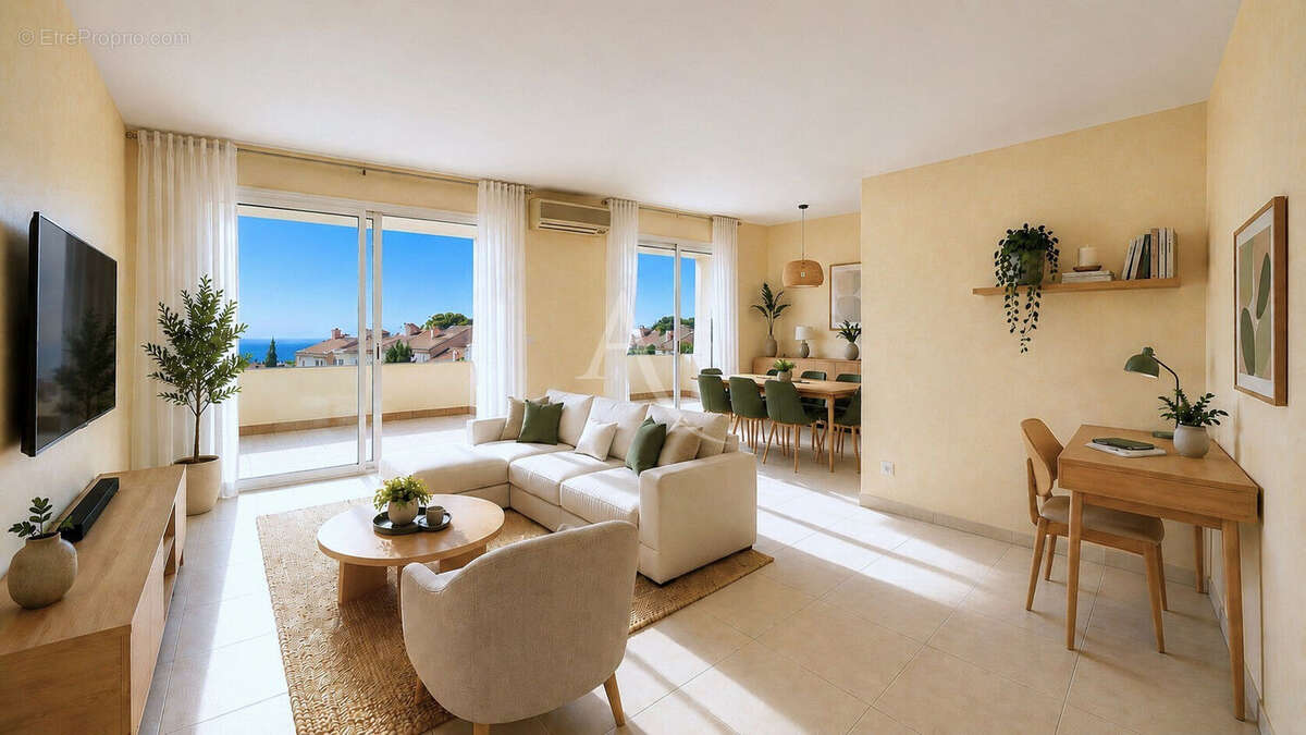 T4 Carqueiranne magnifique vue mer résidence sécurisée avec piscine - photo 4
