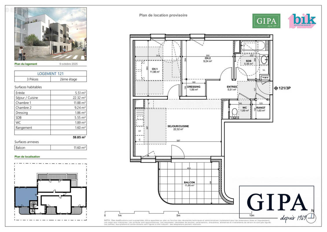 Appartement à SCHILTIGHEIM