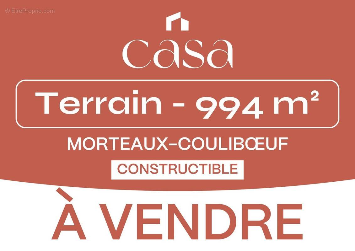 Terrain à MORTEAUX-COULIBOEUF