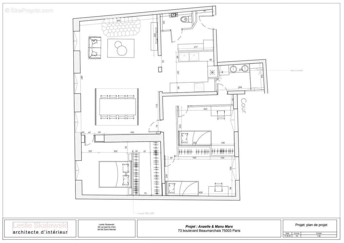 Appartement à PARIS-3E