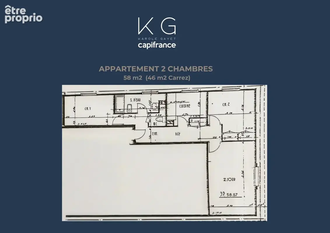 EXCLUSIVITE, proche Deauville, à Tourgéville, plage et commerces à pieds appartement 2 chambres de 58 m² à vendre - photo 4