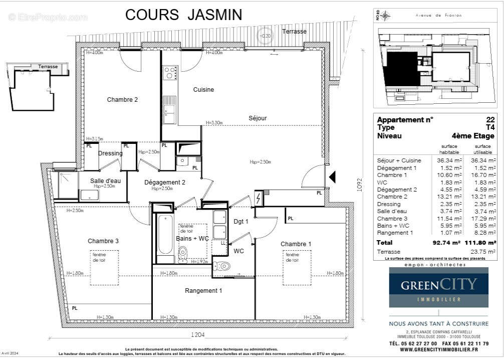 Appartement à TOULOUSE