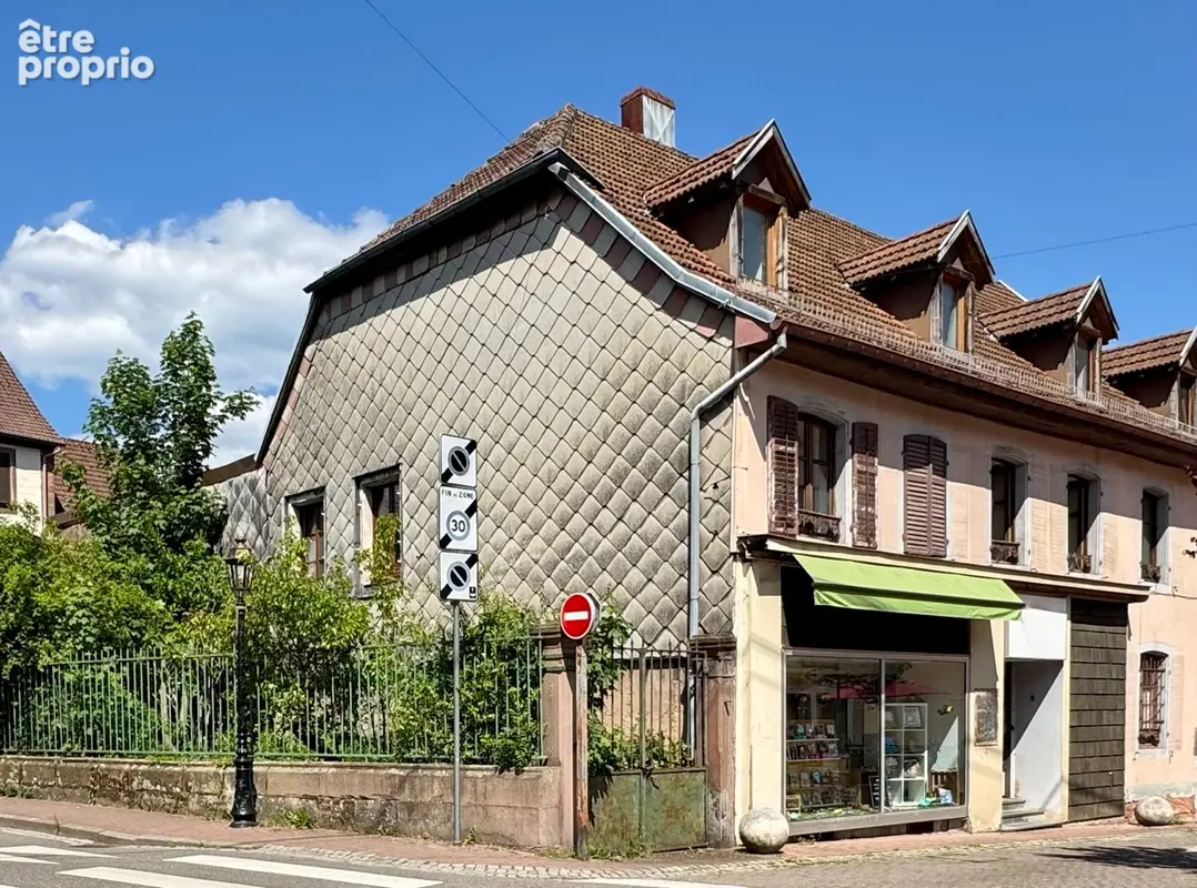 Schirmeck centre-ville - ensemble immobilier avec local commercial - garage, remise et jardin - photo 2