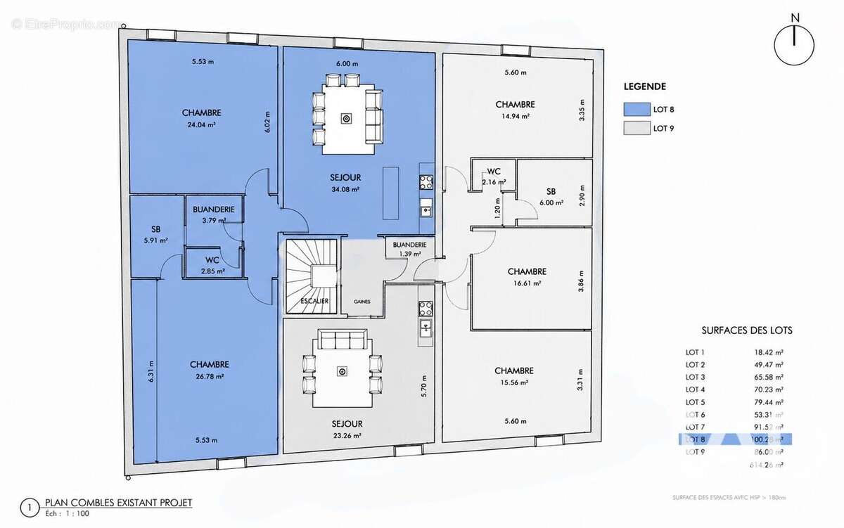Appartement 100 m² à Noveant-Sur-Moselle  - photo 3