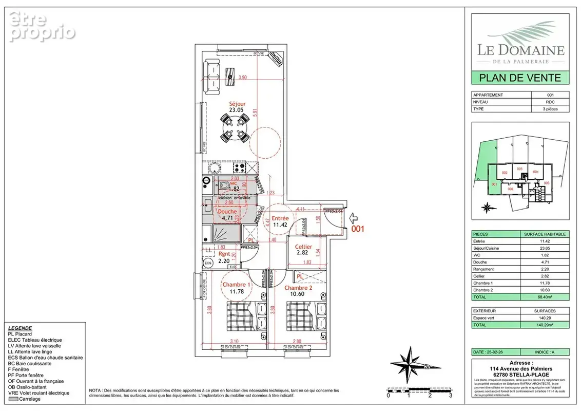 Appartement Cucq Stella Plage 3 pièces 68.4m² + jardin 140 m² - photo 2
