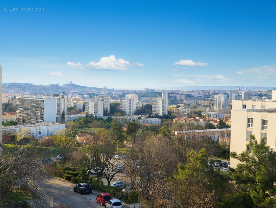 vue de la loggia - Appartement à MARSEILLE-11E