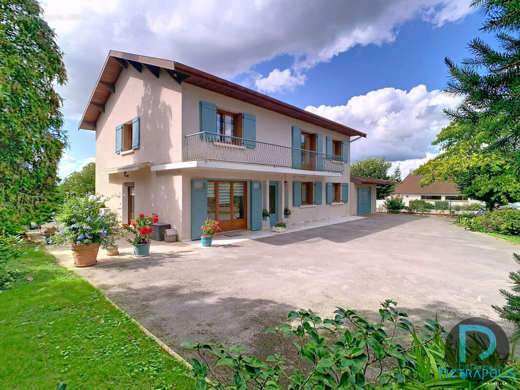 a vendre maison Vandeins - exterieur cote avant - Maison à VANDEINS