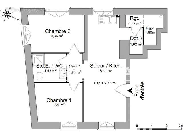 Appartement à SAINT-CHAPTES