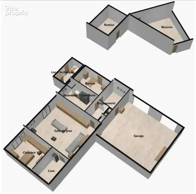10 min Chalon-sur-Saône, villa familiale 259 m², climatisée, piscine, 5 chambres. Secteur sud chalonnais, cadre campagne. - photo 15
