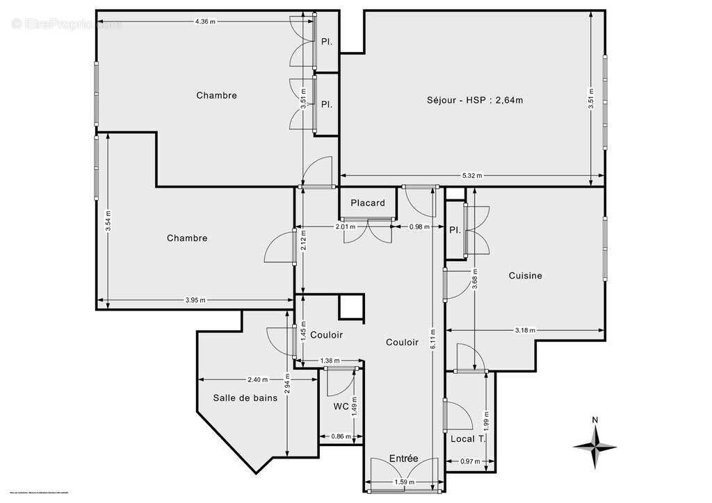 Appartement à PARIS-17E