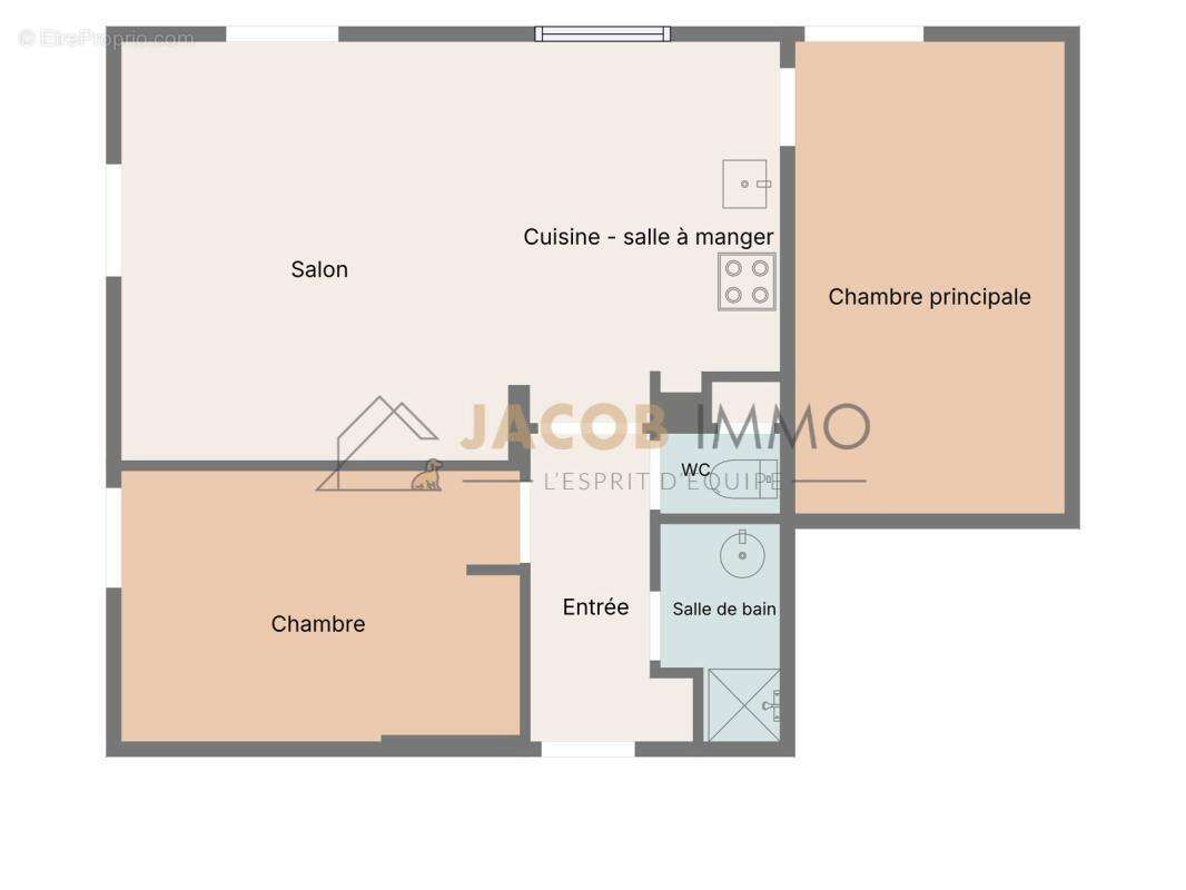 Appartement T3 loué avec terrasse - photo 6