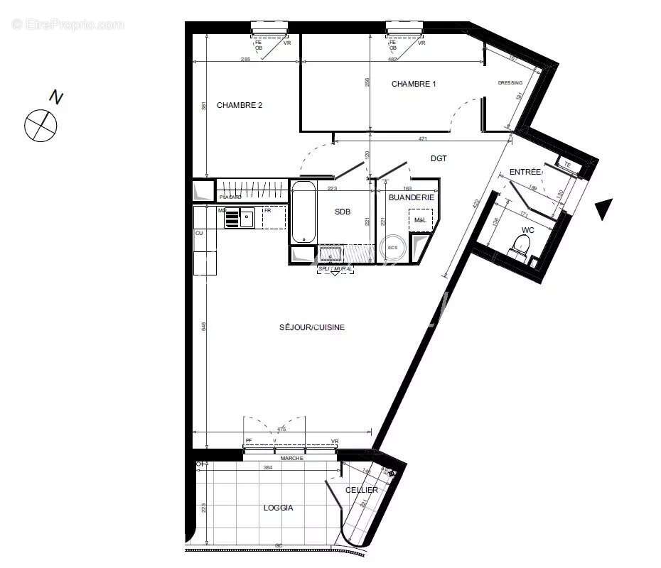 Appartement t3 avec parking et exterieurs, lac villeneuve de la raho - photo 7