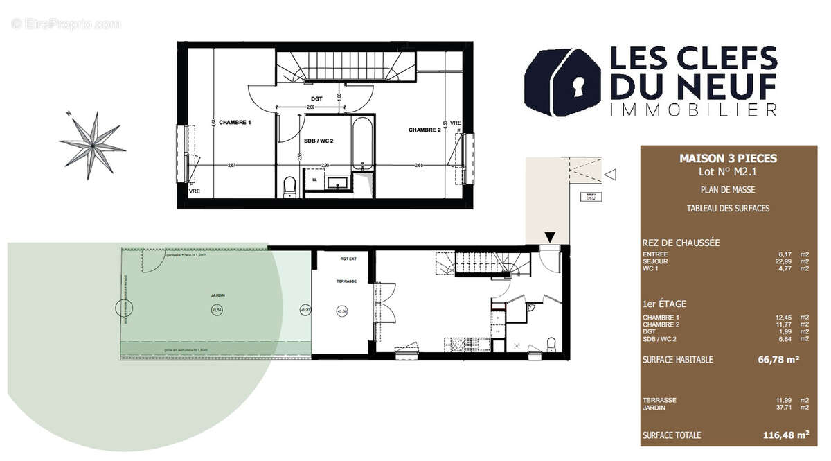 Maison Toulouse 3 pièces 67m² + Terrasse / Jardin + Parking sous-sol ! MONTAUDRAN / MALPERE - photo 8