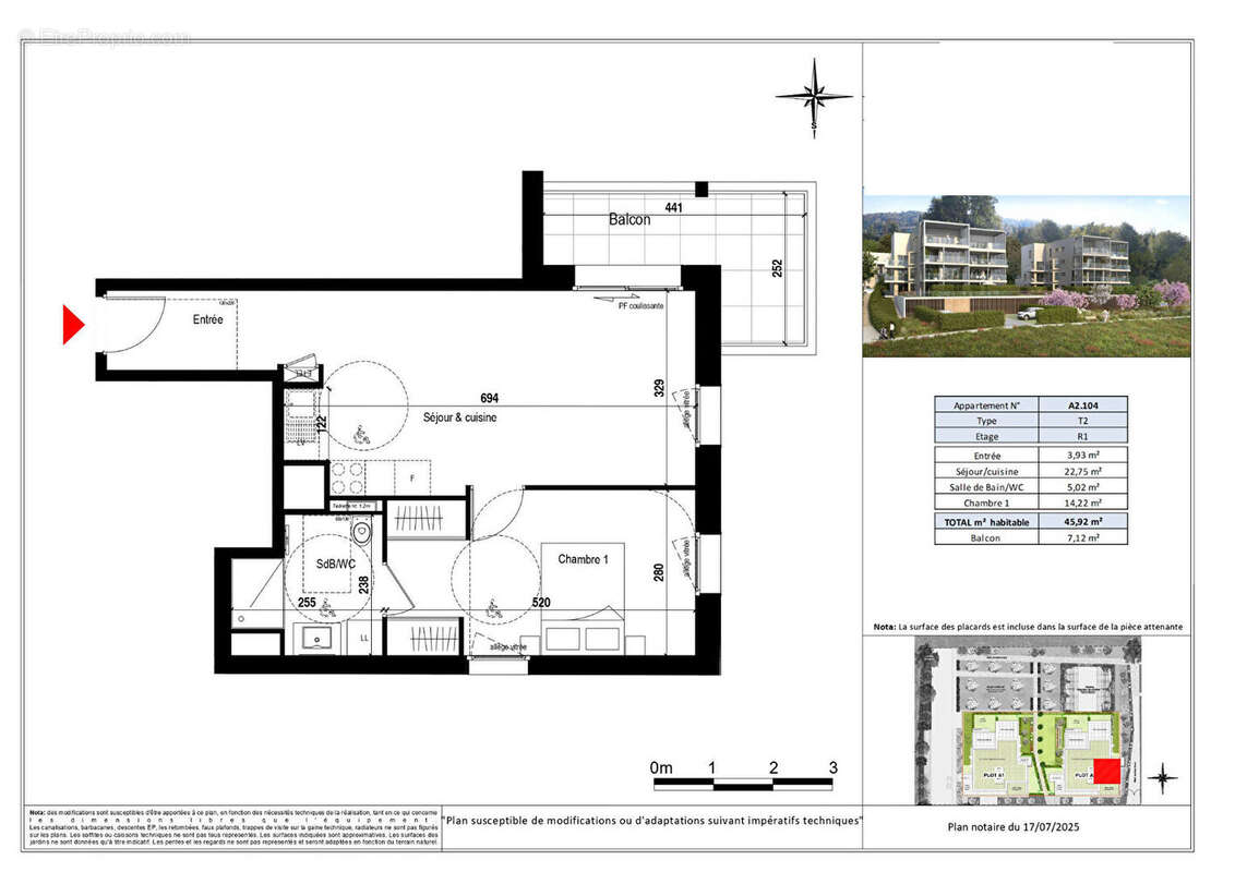 Appartement à EVIAN-LES-BAINS