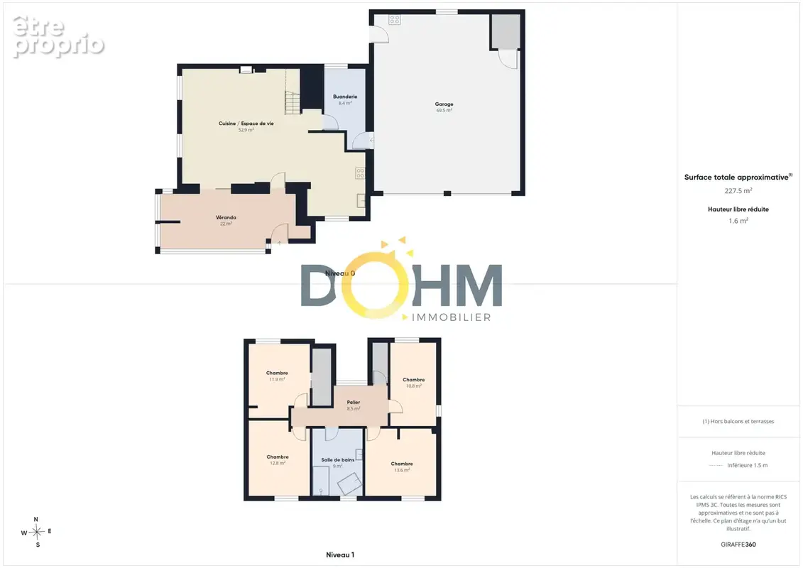 Maison T5 rénovée avec garage double à Saint-Christophe-sur-Dolaison - photo 24