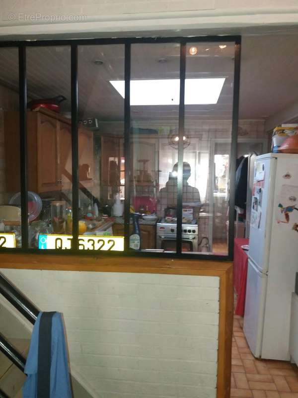 verrière cuisine / séjour - Maison à ROUBAIX