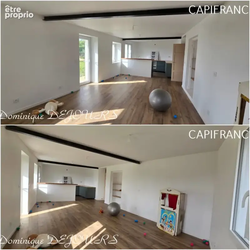 Tènement immobilier : 2 habitations et un ancien hangar agricole - 6200m² autour de la maison + bois de chênes 9700m² - source e - photo 4