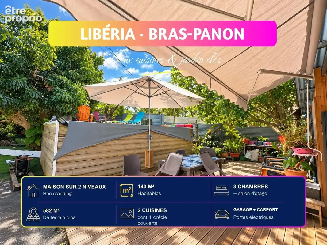 Maison 4 pièces 140 m² à vendre à Bras-Panon (97412) - photo 2