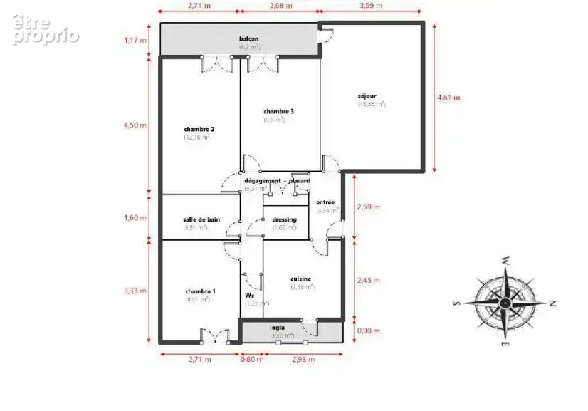 Appartement T4 - 13011 Marseille - Balcon -  Cave - photo 14