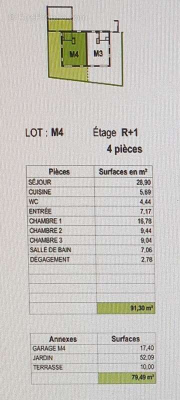 Maison jumelée 91 m² + jardin + terasse+ garage  à vendre 4 pièces HOLTZHEIM (67) - photo 5