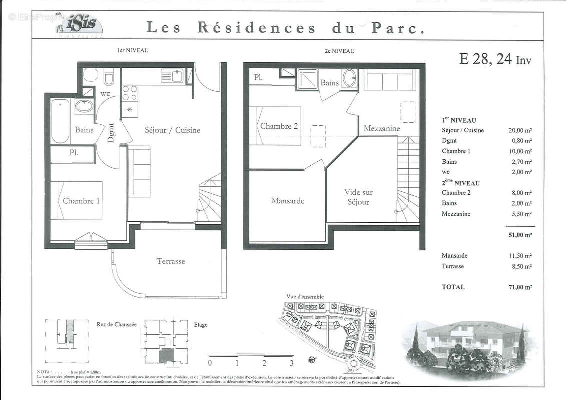 T3 duplex de 51 m2 - photo 3