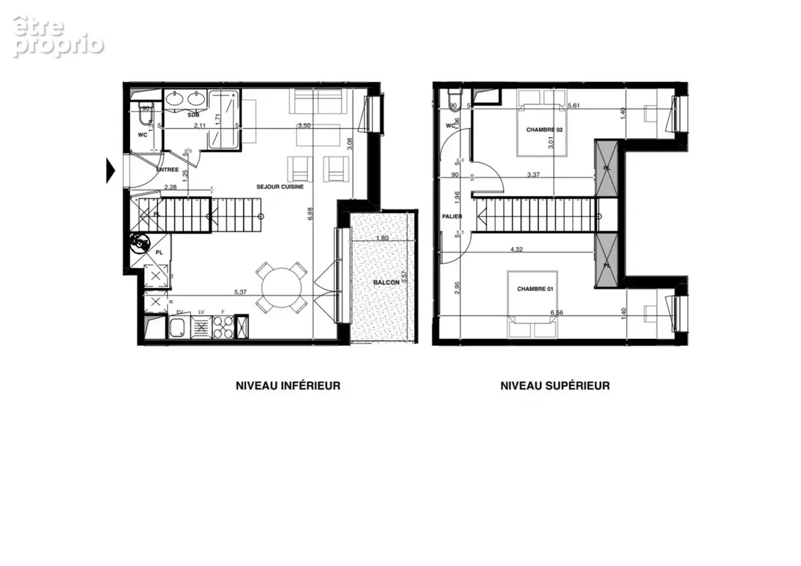 Audenge – superbe t3 duplex – 2 chambres - dans une résidence haut de gamme - photo 6